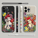 Capinha Iphone Princesa Ariel - Case de Alta Proteção e Com Cordão de Brinde