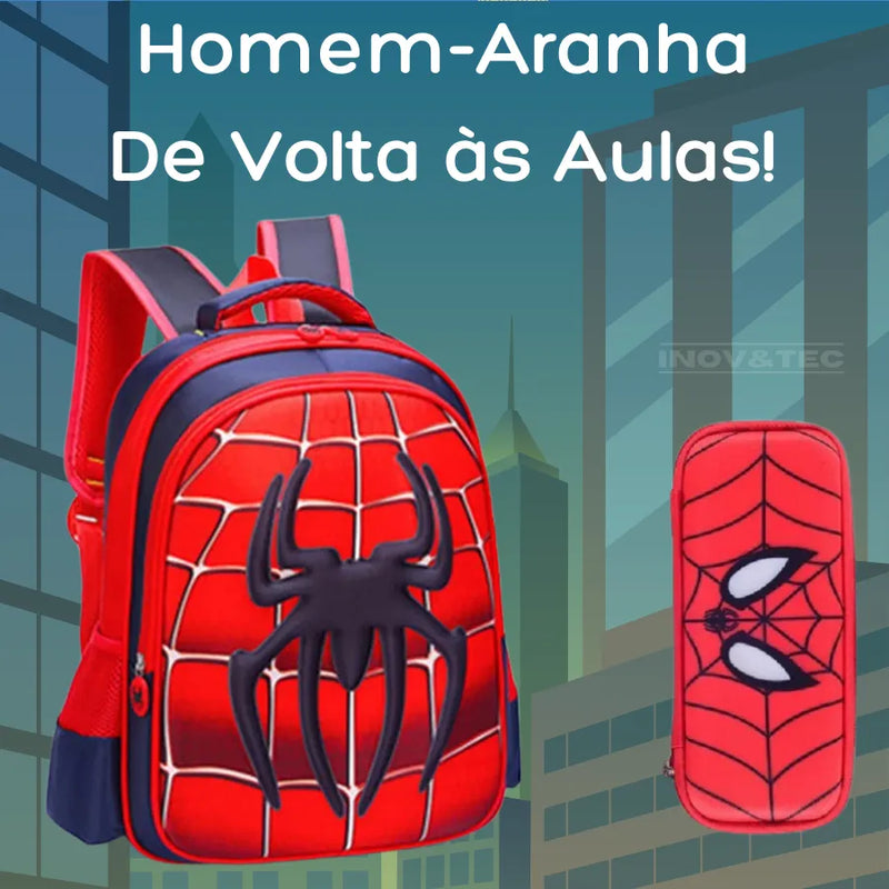 Mochila Infantil Homem-Aranha - De Volta às Aulas