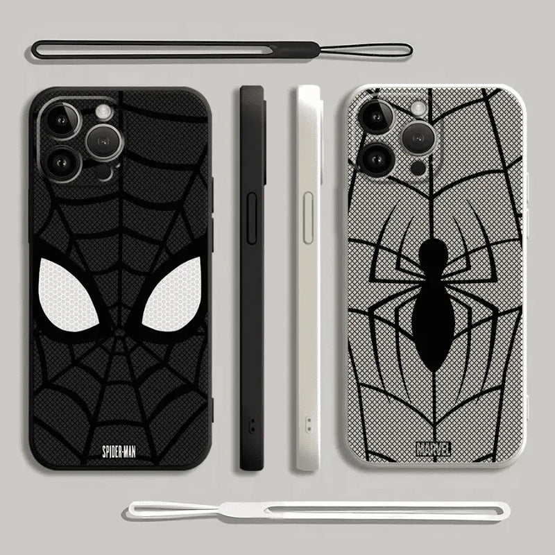Capinha Iphone Homem-Aranha Clássico - Case de Alta Proteção e Com Cordão de Brinde