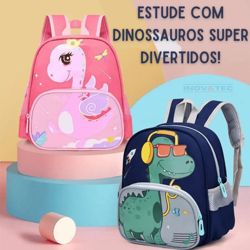 Mochila Infantil Mundo dos Dinossauros - Um Mundo Gigante de Diversão