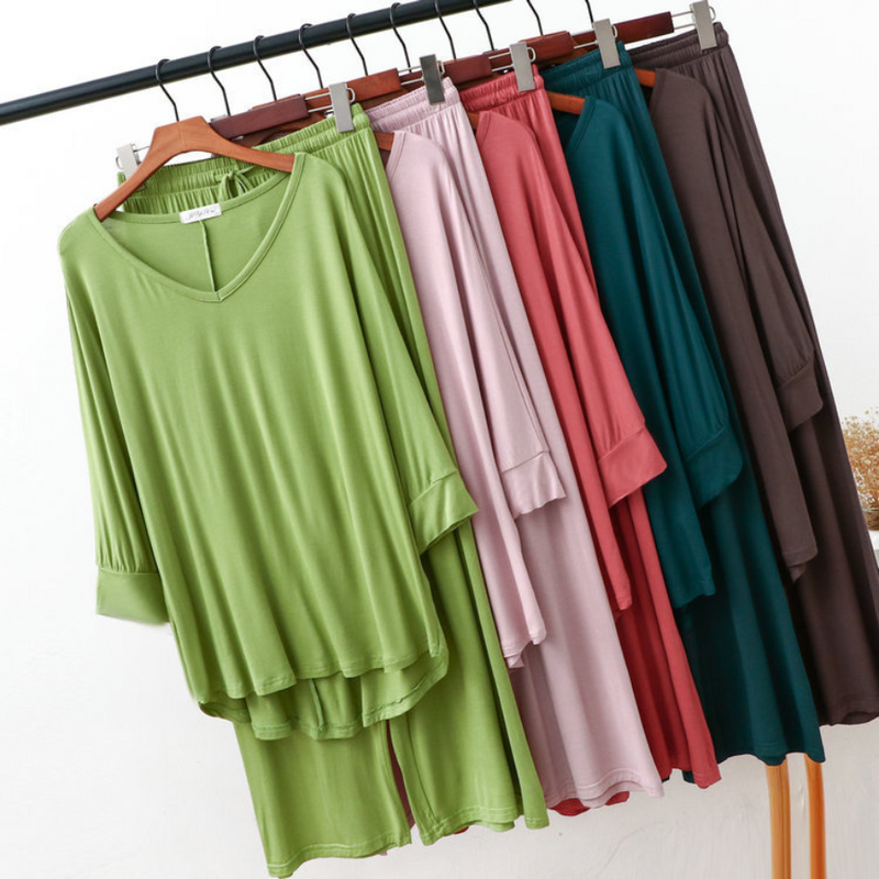 Pijama Feminino Dream Weave - Conjunto Com Calça e Camisa Longa em Algodão | Macio, Leve e Super Confortável