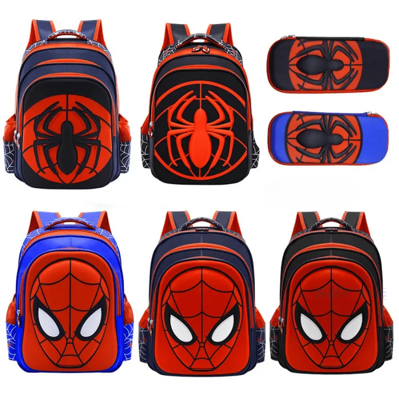 Kit Escolar Infantil Mochila com Estojo Premium Homem Aranha