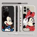 Capinha Iphone Casal Mickey e Minnie Músicos - Case de Alta Proteção e Com Cordão de Brinde