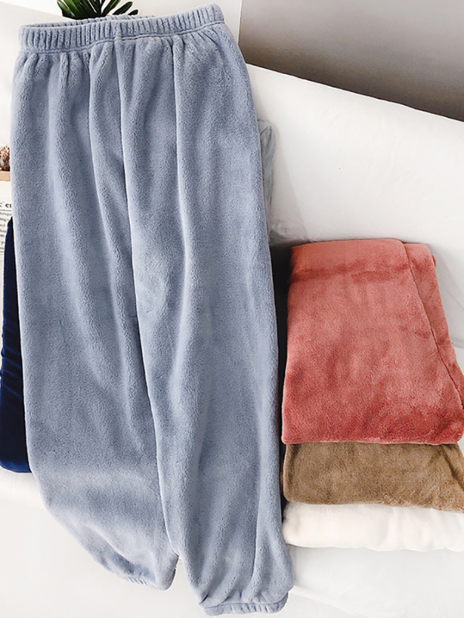 Calça De Pijama Peluciada Snug Nights - Cintura Elástica | Quentinha, Macia e Super Confortável