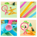 Girafinhas Infantis Criativas que Esticam e Gruda Com Luz De LED GiraZoo