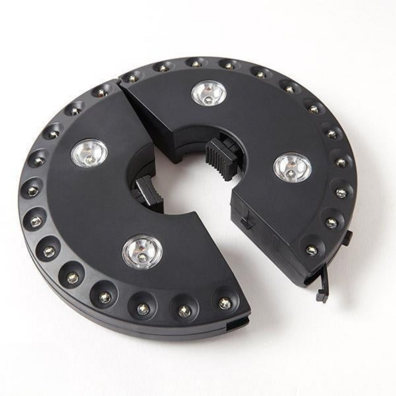 Luminaria com 28 LEDs e 3 Modos de Iluminação para Guarda-Sol