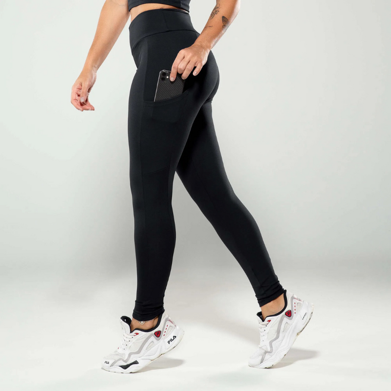 Calça Legging Feminina Fitness com Bolso Lateral