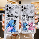 Capinha Love Stitch Disney para Iphone - Case Translúcida De Alta Proteção