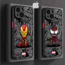 Capinha de Celular para Iphone Marvel Superheroes Cartoon Style