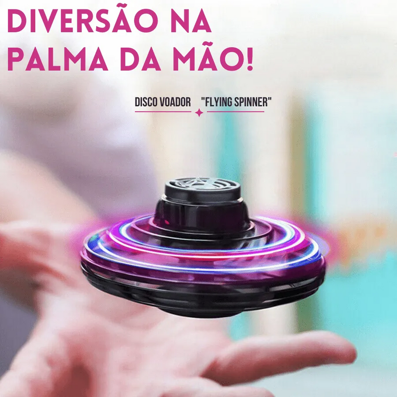 Disco Voador Spinner com LED Boomerang Flying
