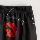 Pijama Feminino Kisses - Conjunto Top Cropped e Shorts Fresquinho LooseFit | Tecido Super Macio e Confortável