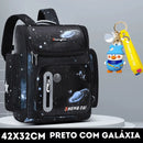 Mochila Infantil Premium Impermeável Unisex - Aventura Espacial Na Escola + Brinde