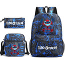 Kit Escolar Infantil Mochila + Lancheira e Estojo Lilo Stitch Lovers