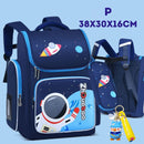 Mochila Infantil Premium Impermeável Unisex - Aventura Espacial Na Escola + Brinde