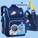 Mochila Infantil Premium Impermeável Unisex - Aventura Espacial Na Escola + Brinde