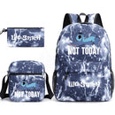 Kit Escolar Infantil Mochila + Lancheira e Estojo Lilo Stitch Lovers