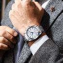 Relógio Masculino CRRJU "Deep Sea" Em Aço Inoxidável, Com movimento de Quartzo e Resistente a Água 30M