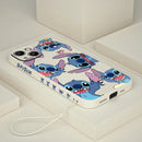 Capinha de Celular em Silicone para Iphone com Cordão Disney "Cade O Stich?"