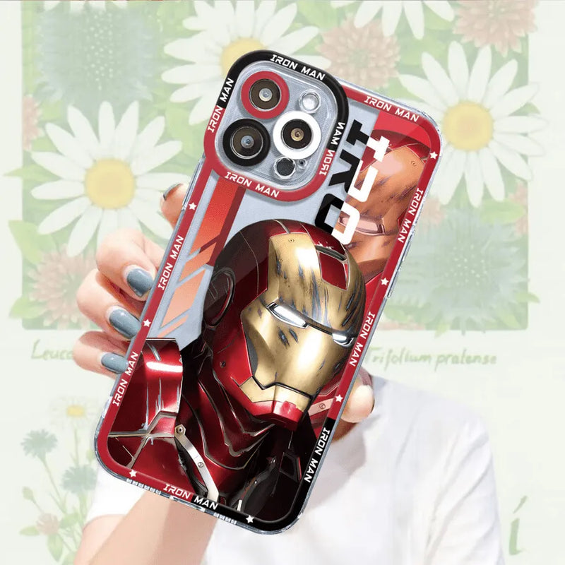 Capinha de Celular para Iphone Marvel Super Heroes em Silicone