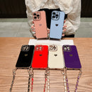 Capinha de Celular para Iphone com Cordão Love Heart Necklace