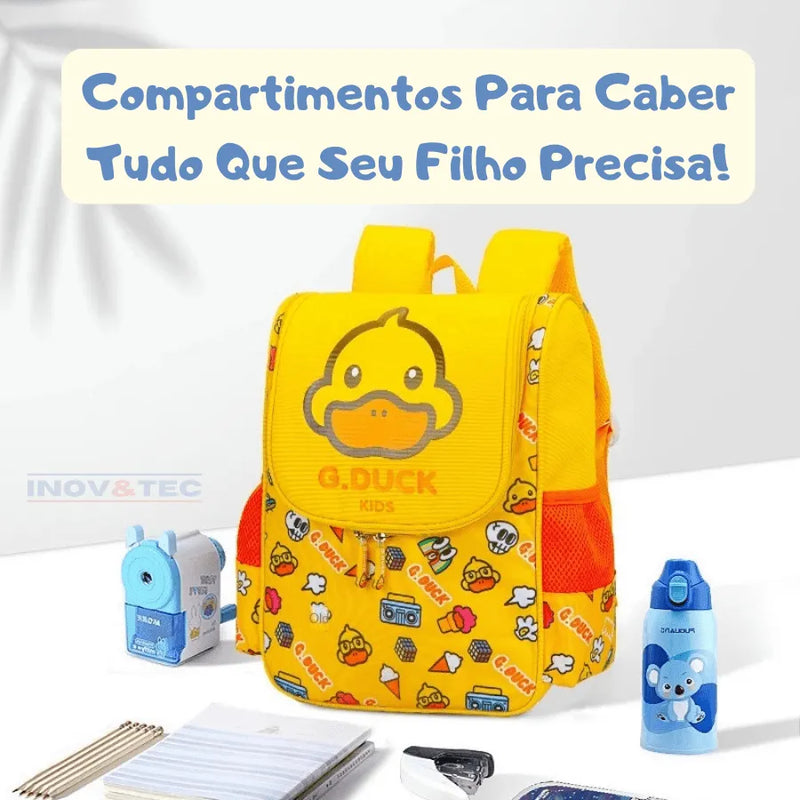 Mochila Infantil de Patinho Amarelo - Estampa Divertida e Criativa