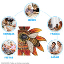 Quebra-Cabeça De Madeira Inova WOOD PUZZLE - Abelha No Girassol | Diversão Com Diversos Benefícios