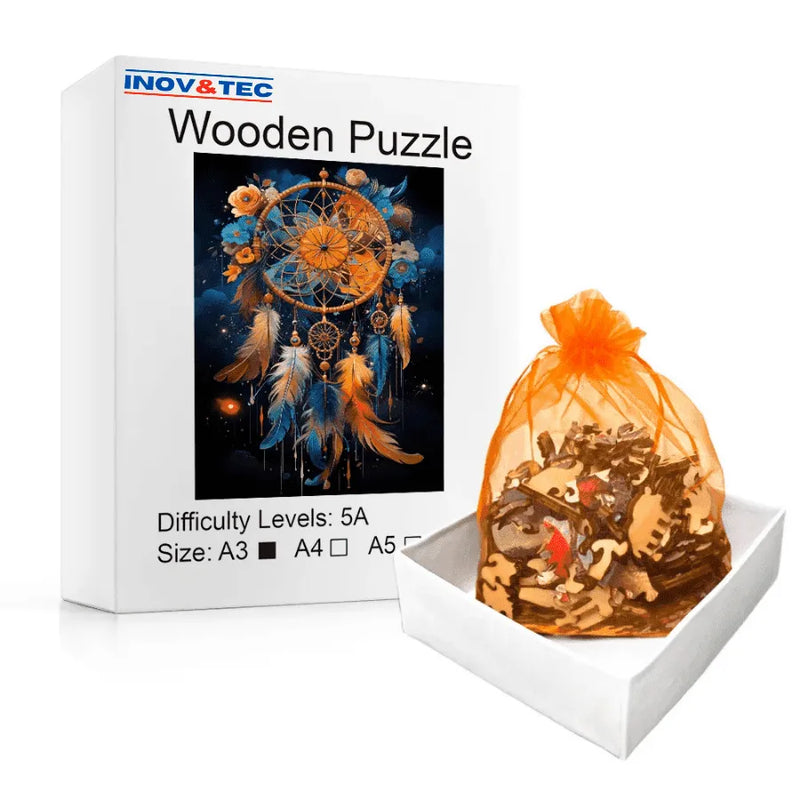 Quebra-Cabeça De Madeira Inova WOOD PUZZLE - Filtro Dos Sonhos | Diversão Com Diversos Benefícios