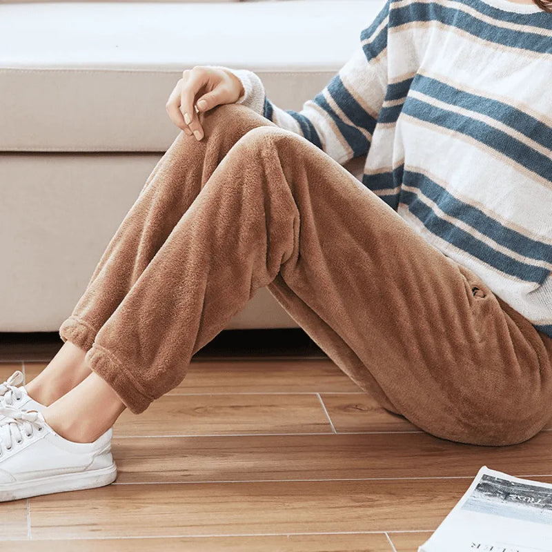 Calça De Pijama Peluciada Snug Nights - Cintura Elástica | Quentinha, Macia e Super Confortável