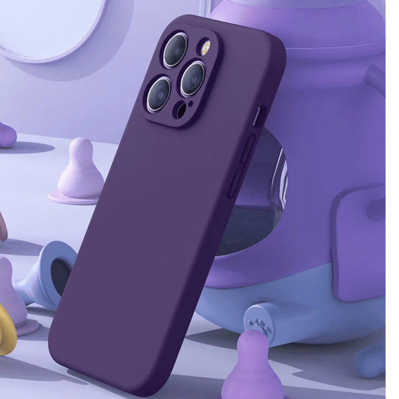 Capinha de Celular para Iphone Case Matte em Silicone e Microfibra