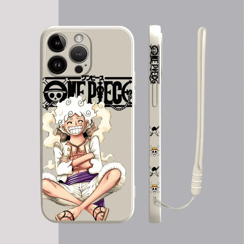 Capinha Iphone One Piece Luffy - Case de Alta Proteção e Com Cordão de Brinde