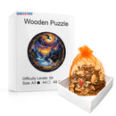 Quebra-Cabeça de Madeira Inova WOOD PUZZLE - Dragões das Montanhas | Diversão com Diversos Benefícios para Crianças e Idosos