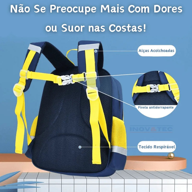 Mochila Infantil Foguete Da Diversão - Tenha Espaço Para Carregar o Que Precisar