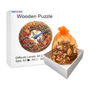 Quebra-Cabeça de Madeira Inova WOOD PUZZLE - Pássaro e Filhotes | Diversão com Diversos Benefícios para Crianças e Idosos