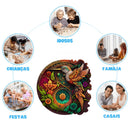 Quebra-Cabeça de Madeira Inova WOOD PUZZLE - Beija-flor Livre | Diversão com Diversos Benefícios para Crianças e Idosos
