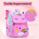 Mochila infantil de Unicórnio - Brilhe Como Um Arco-íris