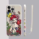 Capinha Iphone Princesa Ariel - Case de Alta Proteção e Com Cordão de Brinde