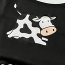 Pijama Feminino Cow - Conjunto Top Cropped e Shorts Fresquinho LooseFit | Tecido Super Macio e Confortável