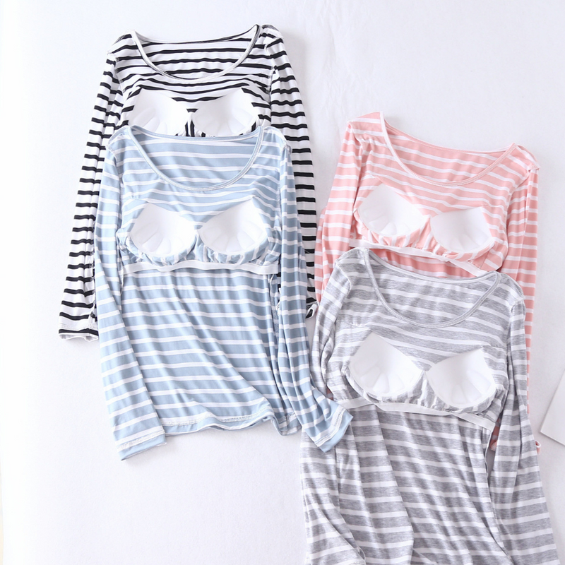 Pijama Feminino Striped Harmony - Conjunto Com Calça e Camisa Longa Super Confortável em Algodão | Macio, Leve e Elegante