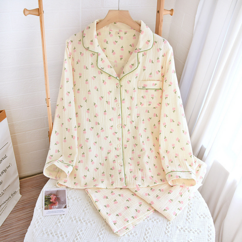 Pijama Feminino Pure Cotton - Conjunto Com Calça e Camisa Longa 100% em Algodão | Macio, Leve e Super Confortável