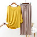 Pijama Feminino Dreamy Gentle - Conjunto Com Calça e Camisa Longa Super Confortável em Algodão | Conforto Absoluto, Leve e Elegante