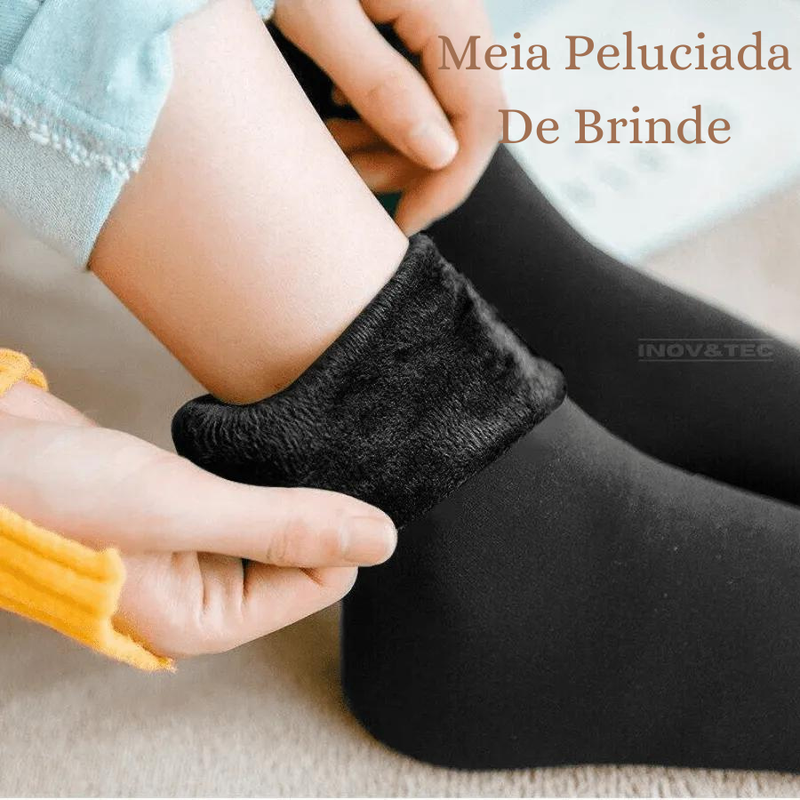 Meia Calça Paris Forrada Com Lã Térmica | COMPRE 1 LEVE 2 + Brinde | Liquida Outono/Inverno