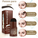 Kit Carimbo, Moldes e Escovinhas para Sobrancelha Eyebrow Shape