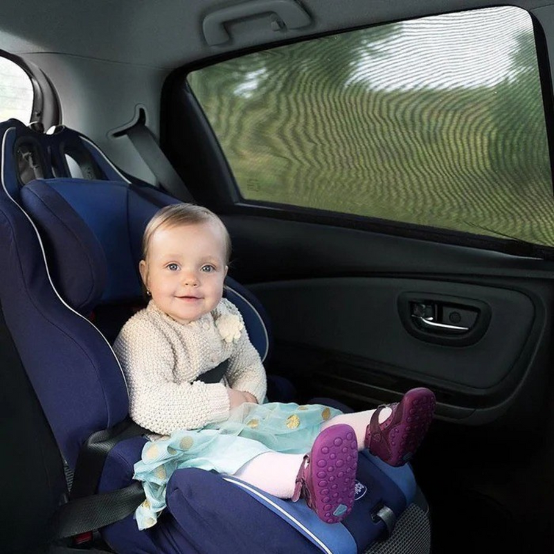 Kit 2x Cortinas Protetoras de Janelas Laterais para Carros de Fácil Instalação