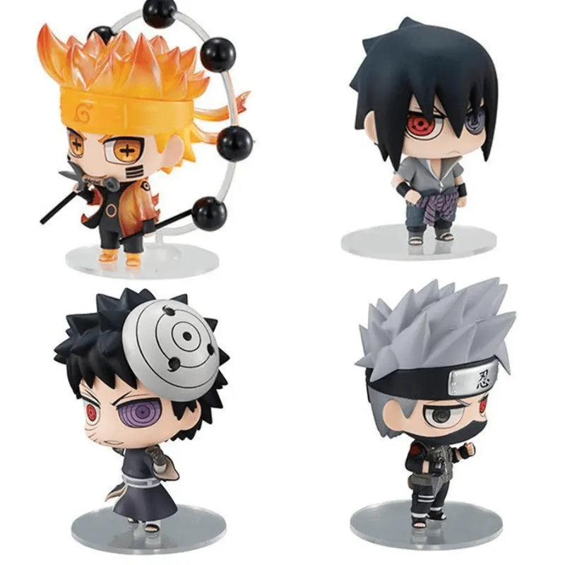 Miniaturas Naruto Cartoon Style - Decoração Geek e Gamer, Personalize Seu Setup Com Essas Incríveis Peças !