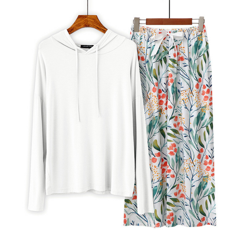 Pijama Feminino Floral Charming - Conjunto Com Calça e Camisa Longa Conforto Absoluto | Macio, Leve e Elegante