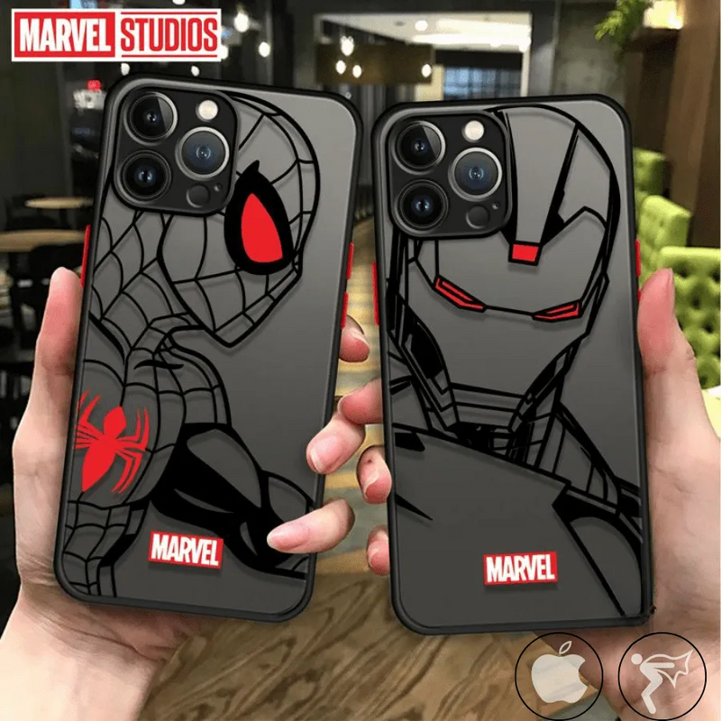 Capinha de Celular para Iphone Translúcida Marvel Cartoon HIghlights