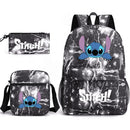 Kit Escolar Infantil Mochila + Lancheira e Estojo Lilo Stitch Lovers