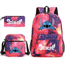 Kit Escolar Infantil Mochila + Lancheira e Estojo Lilo Stitch Lovers