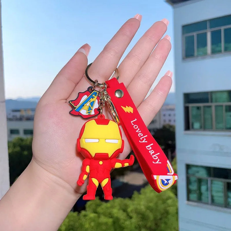 Chaveiro Super Heroes em Silicone Marvel DC Quality