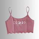 Pijama Feminino Moon Phases - Conjunto Top Cropped e Shorts Fresquinho LooseFit | Tecido Super Macio e Confortável